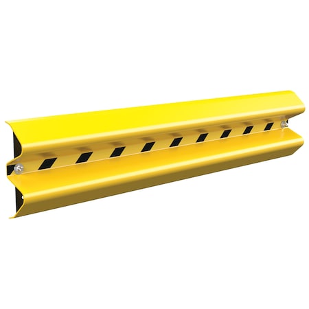 Vestil Guard Rail Wall Mount 60 In. Yel. GR-H2R-WM-5-YL